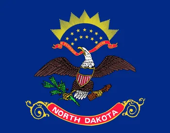 

Hanging 90*150Cm U.S. State North Dakota Flag For Decoration