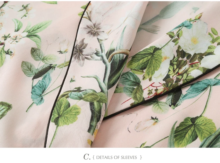 Doméstico para Tomar e Período de Outono e o Pijama de Manga Longa Seda Gelo Três Vento Chinês Primrose Condole Cinto Terno 24 Pijamas e Moda Íntima