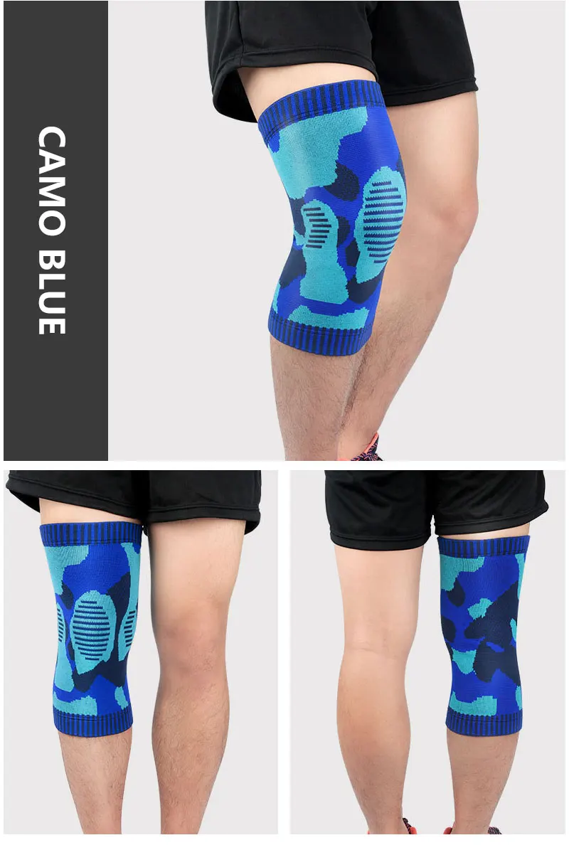 Fitness Running Cycling Knee Support Braces Elastic Nylon Sport Compression Knee Pad Sleeve for Basketball Volleyball