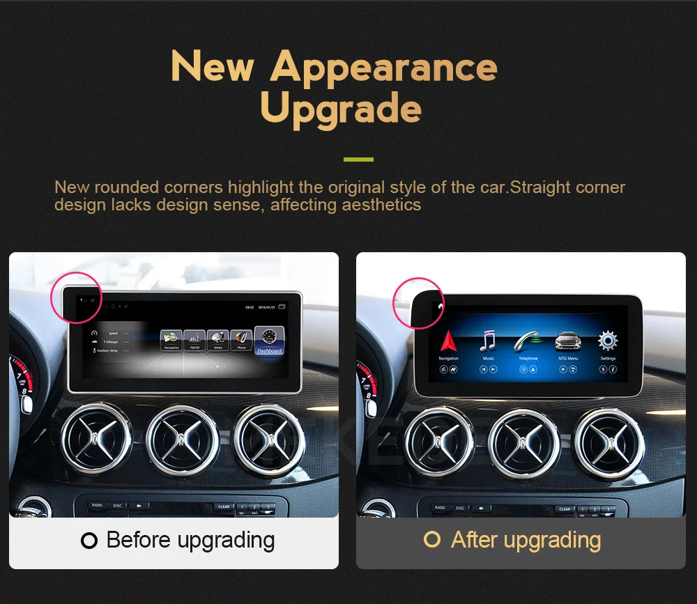 W246 W245 android radio round corner HD 1920 for RHD B Class sedan 10.25\ W246 W245 android radio round corner HD 1920 for RHD B Class sedan 10.25\