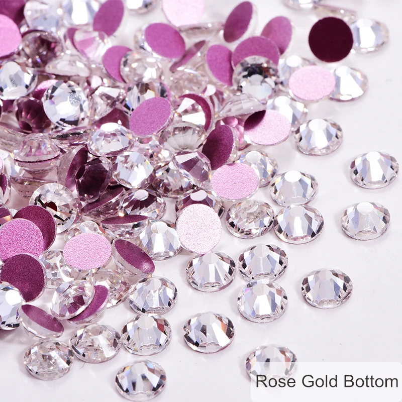 2028-Glass-Crystal-AB-Non-Hot-Fix-Rhinestones-With-Rose-Gold-Bottom-Crystal-Glitter-Rhinestones-For (3)