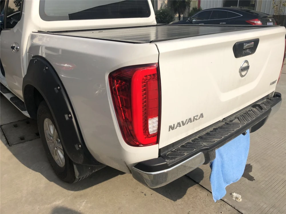 1 пара задних фонарей для Nissan Navara Np300 светодиодные задние фонари заднего хода стояночный Задний сигнал тормоза