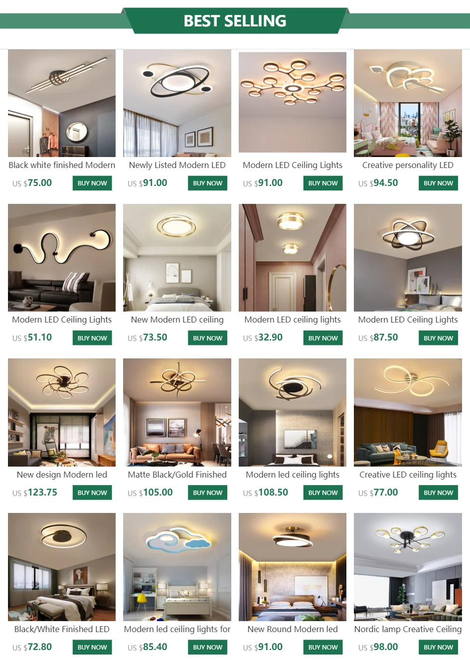 Newly Listed Modern LED Ceiling Lights Fixture Living Room Study Bedroom Kitchen Surface Mount Remote Control Ceiling lamp
