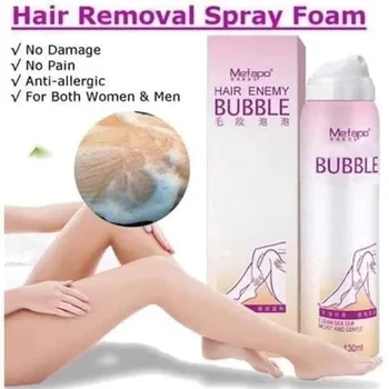 

Hair Enemy Hair Removal Bubble Hair Remover Spray for Body Leg Arm Underarm Private Parts Men Women DEC889