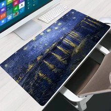 

Van Gogh Mouse Pad Anime Gamer 900x400mm Gaming Accessories Varmilo Keyboard PC Computer Desk Mat XXL Carpet CSGO LOL Mousepad