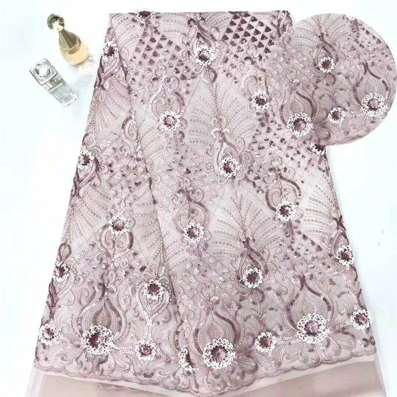 

Christmas Dress Pink Sequins Indian Net Lace Material For Women Dress Guipure Laces Nigerian African Ankara Mesh Tulle Fabrics