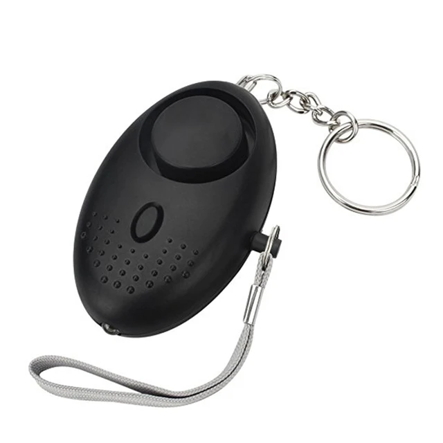 For Girl Women Elderly Portable Emergency Personal Security Alarms Self-Defense 130 Decibels LED Light Safety Key Chain Pedant 3