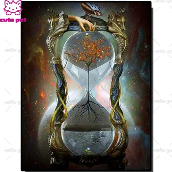 

5D diy diamond painting Scenery Fantasy hourglass Full Square Round Drill mosaic embroidery cross stitch needlework decoration