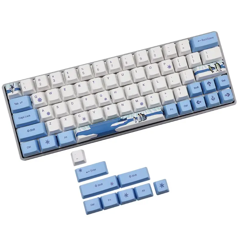 Penguin Dye-Sublimation Mechanical Keyboard Cute Keycaps PBT OEM Profile Keycap For GH60 GK61 GK64 Keyboard Penguin Dye-Sublimation Mechanical Keyboard Cute Keycaps PBT OEM Profile Keycap For GH60 GK61 GK64 Keyboard