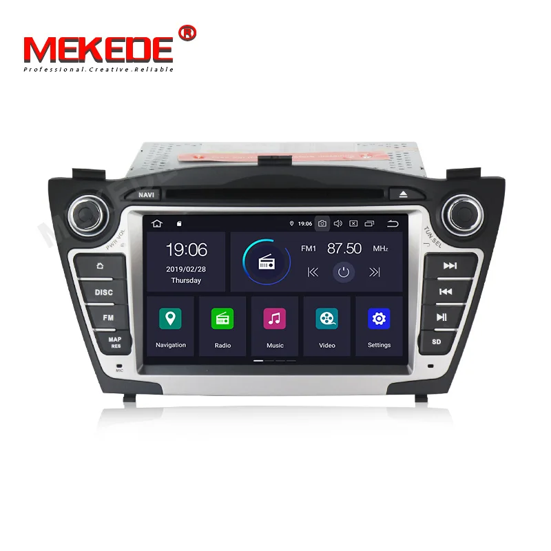 MEKEDE ips экран DSP Android 9,0 автомобильный мультимедийный dvd gps плеер для hyundai IX35 с RDS радио bluetooth wifi 4G