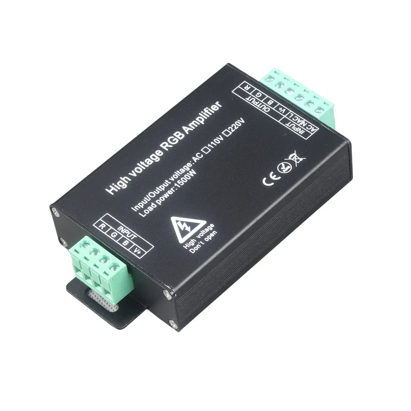 

110V220V High Pressure LED Strip Light Belt Synchronous Amplifier High Pressure RGB Synchronous Relay Sub-control Amplifier