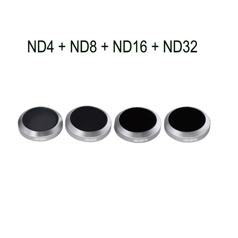 4pcs set Объектив для беспилотника фильтр для DJI Mavic 2 Zoom Gimbal камера UV CPL ND4 ND8 ND16 ND32 стекло нейтральная плотность поляризационный светильник фильтр - Цвет: 4pcs set
