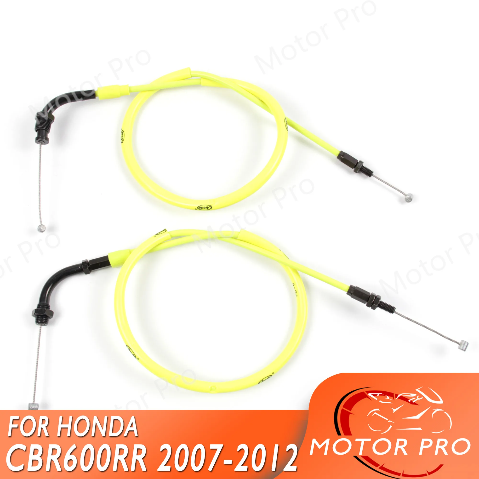Throttle Cable For Honda CBR600RR 2007 2012 Stainless Wire Line Rubber Motorcycle CBR 600 RR