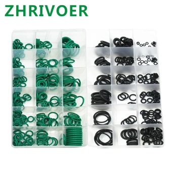 

495PCS/pack 36 Sizes O ring Gaskets oil resistance Assortment O-ring Kit Black & Green Metric O ring Seals Watertightness Rubber