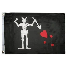 Blackbeard edward ensinar pirat bandeira 3x5ft banner 100d 150x90cm poliéster latão grommets bandeira personalizada
