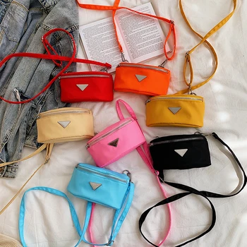 

Candy Color Mini Women Shoulder Bag Purses Luxury Brand Designer Casual Crossbody Bags Girls Chest Bag Vest Travel Streetwear