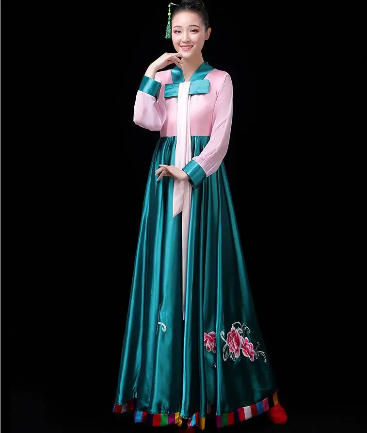 Новые корейские танцевальные костюмы одежда для выступлений Hanfu для взрослых женщин dachangjin традиционный дворец этнические сцены