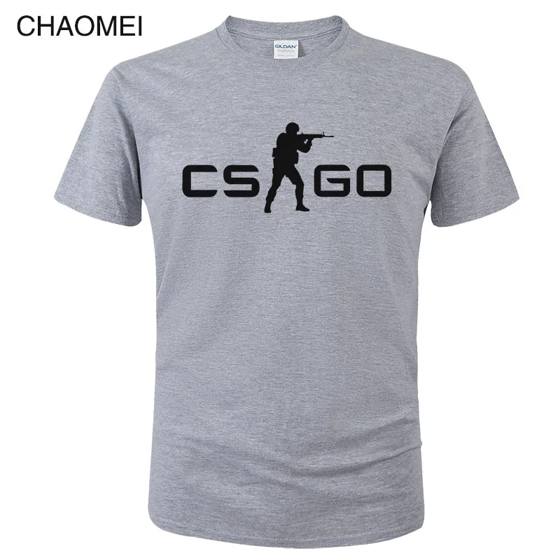 Игра CS GO Футболка мужская летняя футболка csgo высокое качество мужские футболки, брендовая одежда хип хоп топы Homme футболка C105 - Цвет: 2