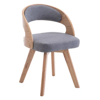 

Modern Minimalist Solid Wood Dining Table And Chairs Nordic Bedroom Creative Lounge Chair Balcony Fabric Rotating Chair Chair