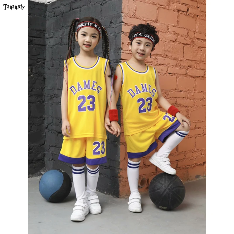 Dames #23 Throwback Basketball Jersey Sets Kids Jerseys High Qualiy  Sportswear Suit Kid Sport Vest And Shorts Set Quick Dry 2020 - Basketball  Jerseys - AliExpress