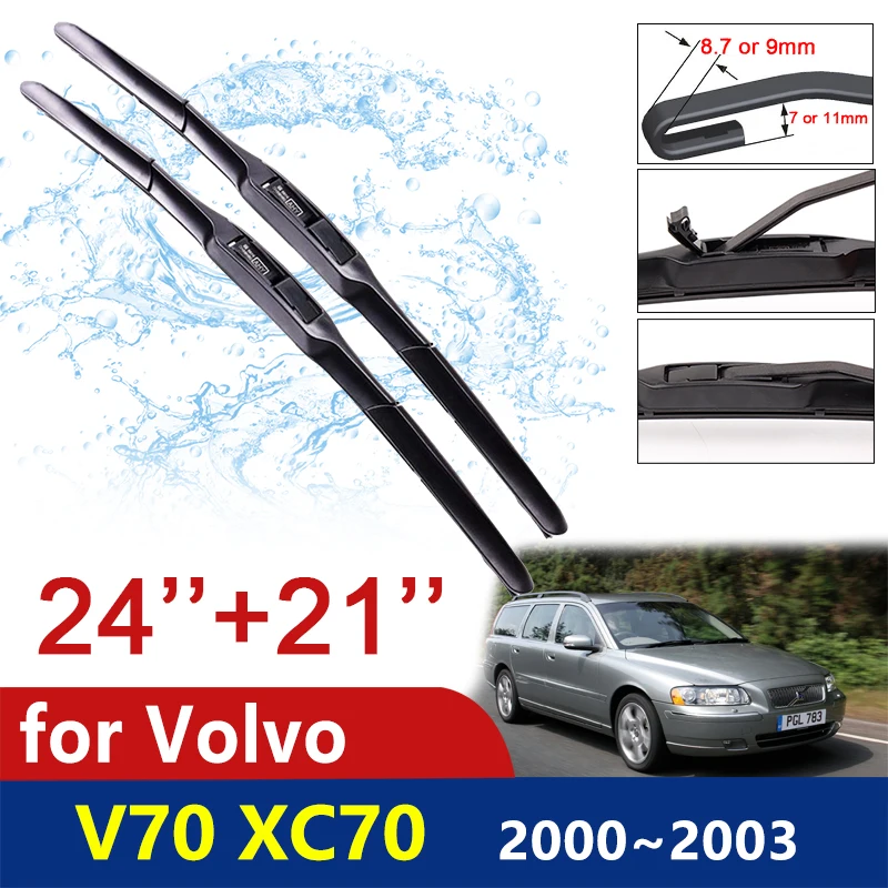 Spazzola Tergicristallo Auto Per Volvo V70 Xc70 2000 2001 2002 2003 Parabrezza Anteriore Tergicristalli Spazzole Merci Auto Xcv 70