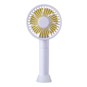 

Summer Mini Round Fan Electric Handheld Fan Nordic Outdoor Carryable Cooler Walking Cooler Ventilation Fan Rotary Vane No Timing