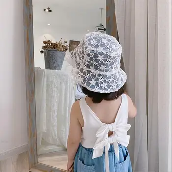 

2020 New Wholesale Girls Bow Vest Cotton Fashion Summer Girls Vest 1-6t QH296