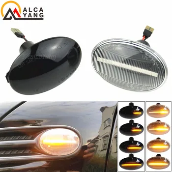 

Amber Flowing Side Repeater Lamp Dynamic LED Side Marker Light Panel Lamp Error Free For MINI Cooper Gen2 R55 R56 R57 R58 R59 .