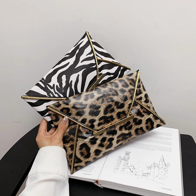 Zebra Print Clutch Bag