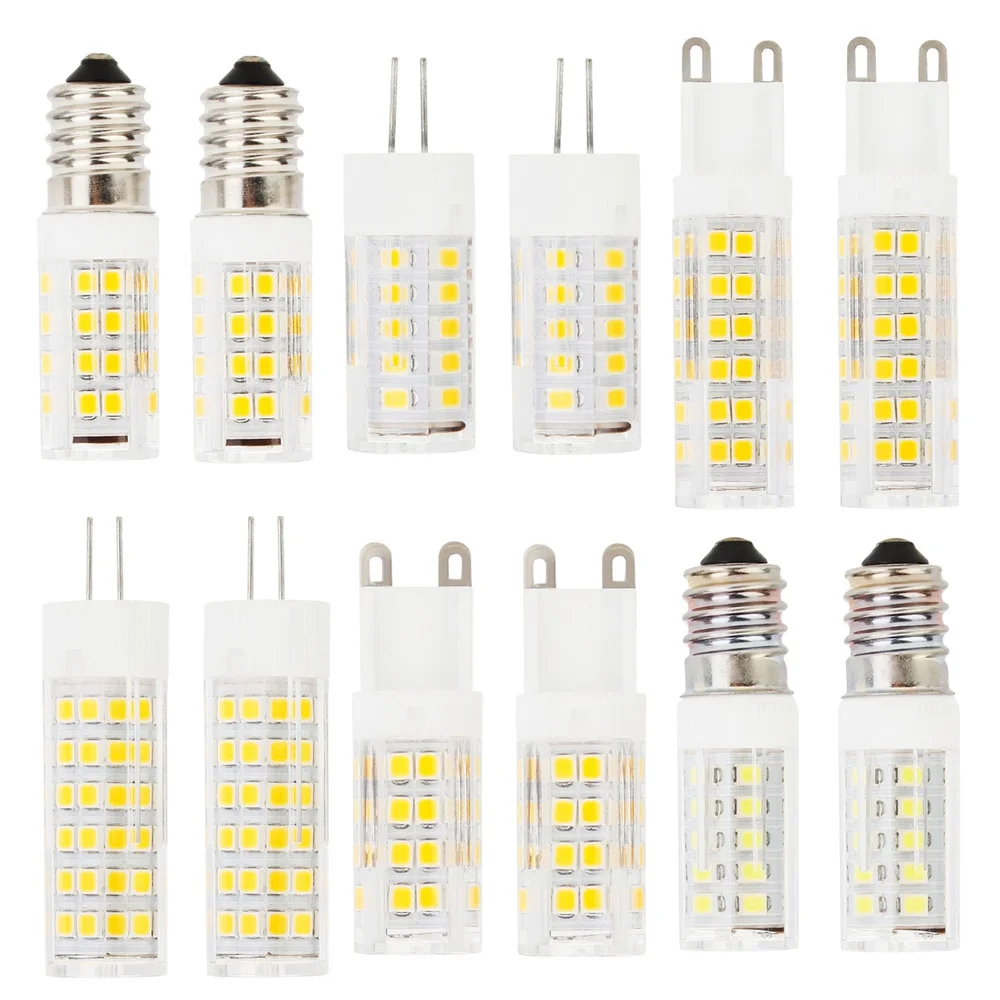 G4 G9 E14 5W 7W 9W Ceramics LED Corn Bulb Capsule Crystal Light White Lamp Replace 60W Halogen Chandelier Light 220V 240V