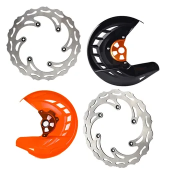 

Front Brake Disc Rotor + Front Brake Disc Gaurd Cover Protector Set For KTM EXC 125 200 250 300 400 450 500 530 EXC-F SX SX-F XC