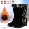 Winter Women Shoes Ladies Mid Calf Boots High Tube Classic Thick Fleece Models Snow Boots Muje Plus Size 35-42 ► Photo 1/6