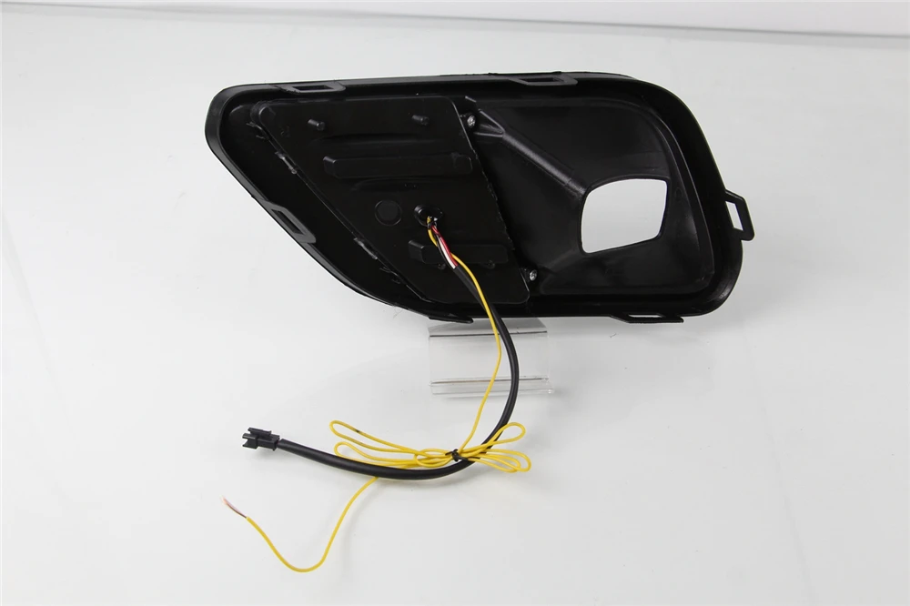 CSGJMY 1 комплект светодиодный фонарь дневного света для Jeep Cherokee автомобильные аксессуары Водонепроницаемый ABS 12 В DRL Противотуманные фары украшения