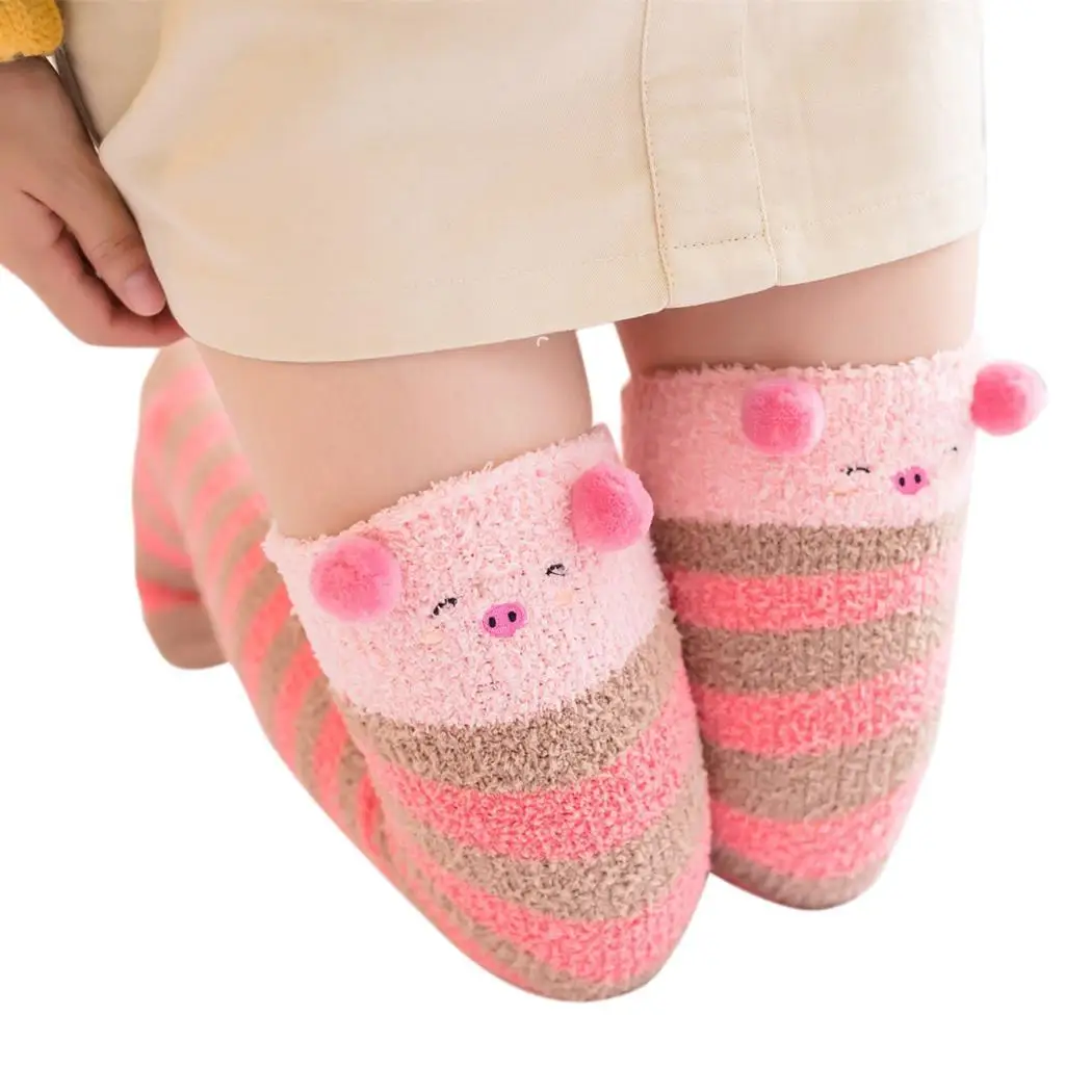 Новые модные повседневные носки выше колена в полоску для женщин и девочек, 11 цветов(2 шт.), Длинные Носки с рисунком