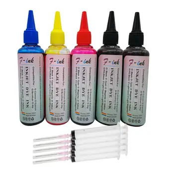 

5x100ml Quality Ink For Canon PIXMA MG5720 MG5721 MG5722 MG6820 MG6821 MG6822 printers PGI-270 PGBK CLI-271 BK C M Y Ink