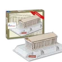 Греческий замок-Парфенон, архитектурный 3d-конструктор, сделай сам, головоломка 3432, модель, Обучающие комплекты игрушек, детская Подарочная игрушка для мальчика