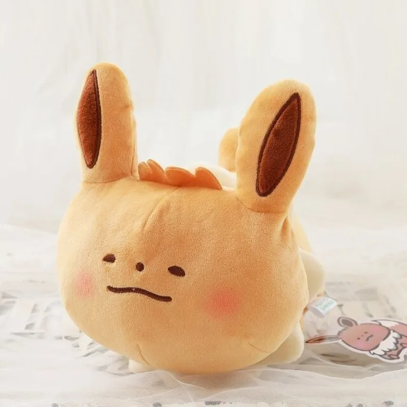 TAKARA TOMY Pokemon Pikachu плюшевая игрушка-подушка милый Экспрессия Eevee Кукла Kawaii аниме мягкая диван украшение подарок для ребенка