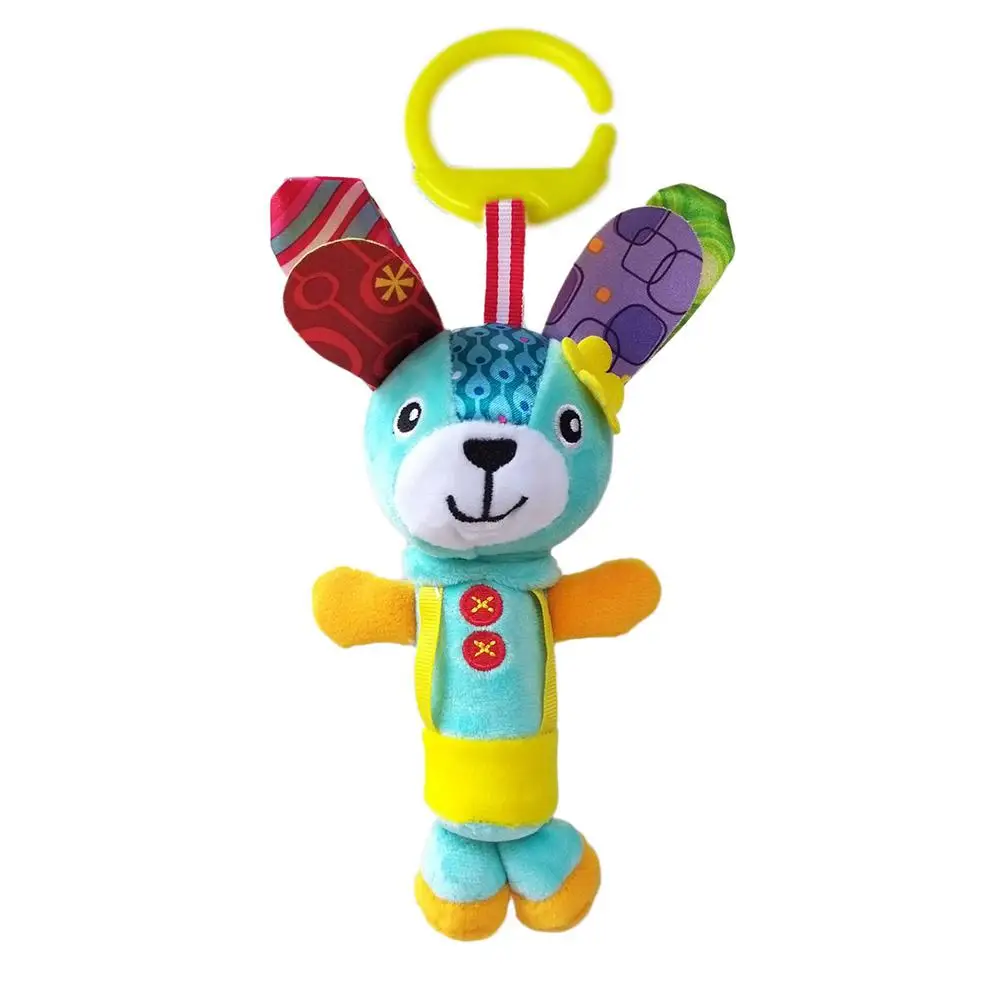 Bunny Детские игрушки Мобильный коляска постель с игрушкой колокольчиков погремушки клип детская коляска прогулочная коляска подвесные игрушки для детей возраста от 0 до 12 месяцев - Цвет: Bunny