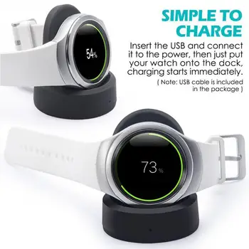 

Wireless Smart Watch Charger Gear S3 Base Charging USB Cable Classic High-quality Efficient Power Protection Compact Lightweight