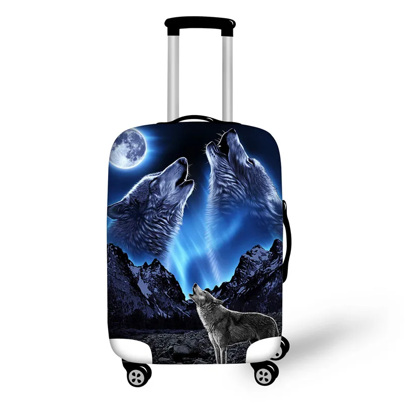 FORUDESIGNS/милый чехол для багажа с принтом кошки собаки для 18-32 чемодана для багажника, эластичные пылезащитные дорожные аксессуары s m l xl - Цвет: QE251