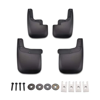 

Mud Splash Guards for Chevy Colorado GMC Canyon Without F-Lares 2015-2019 Front and Rear Black Set Of 4