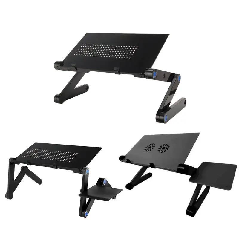  Cooling Laptop Computer Table Bed Aluminum Alloy Foldable Computer Desk iPad Desk Lazy Aluminum Fol