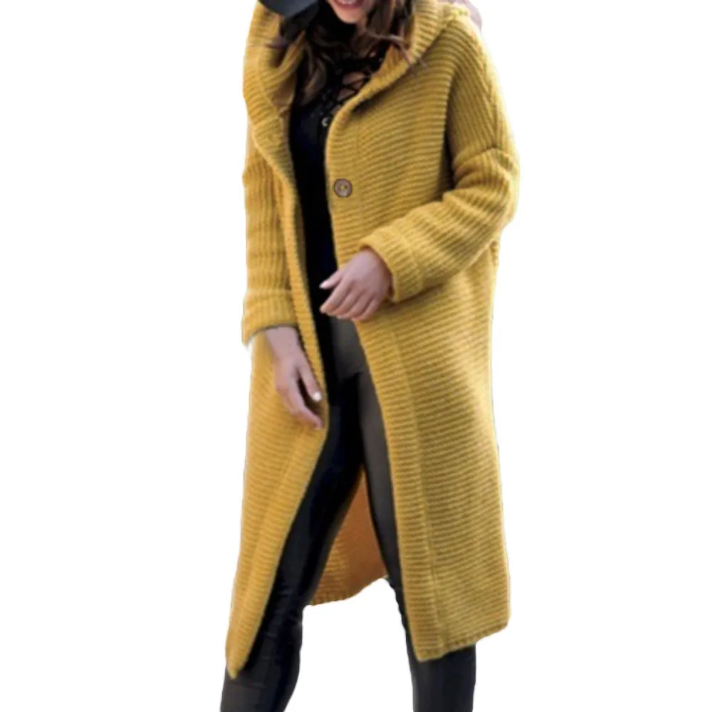 KLV свитер женский кардиган свитер женский размер однотонный длинный рукав Модный Кардиган Топы свитер пальто D4
