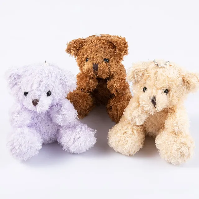 10cm teddy bear stuffed toys plush toy dolls keychain dolls wedding celebration Decoration birthday Christmas gift 2