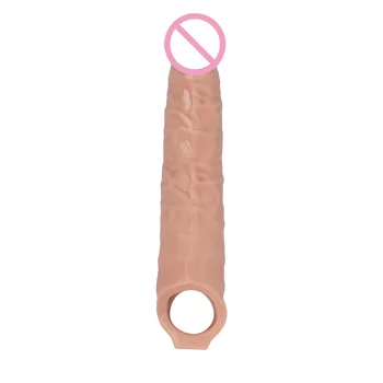 Sex Toys For Men Penis Sleeve Penise Enlargement Extender Condoms Small Cock Increase Extension Nozzles Goods For Adults 18 5