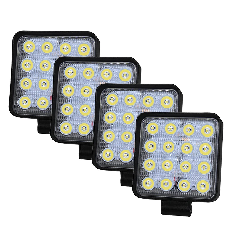 

12V 48W car headlights led Motor work head lamp fog spot lights ATV SUV Truck Auxiliary Driving Light trucks tractors headlamp