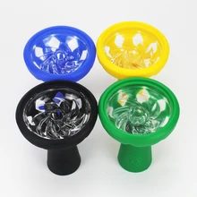 Силиконовая стеклянная кальянная чаша Sheesha кальян наргиле Cachimba дымовая трубка-кальян табачная чаша Кальян Аксессуары для кальяна