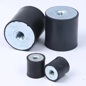 

3/4PCS M6 D15 D20 D25 D30 Rubber Mounts Thread Female Vibration Isolator Replace Anti Vibration Pad Flat Silent Block Base Block