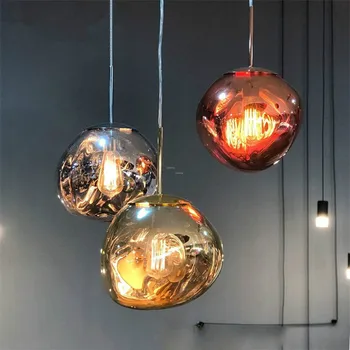 

Modern DIXON Glass LED Light Melt Lava Lamp Ceiling Chandelier Living Room Chandelier Lighting Hanging Lamps Restaurant Lights