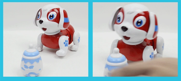 Умная детская игрушка Shilly Dog со светом и музыкальной сказкой модель для ползающей собаки электрическая бутылочка для кормления собака